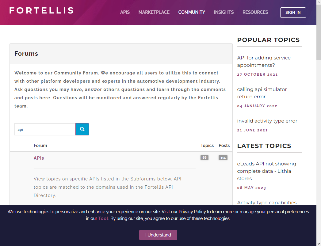 Fortellis Community