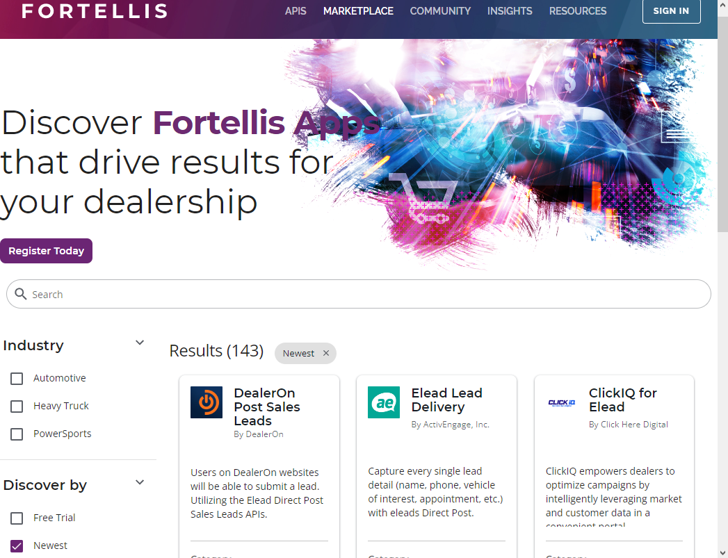 Fortellis Marketplace