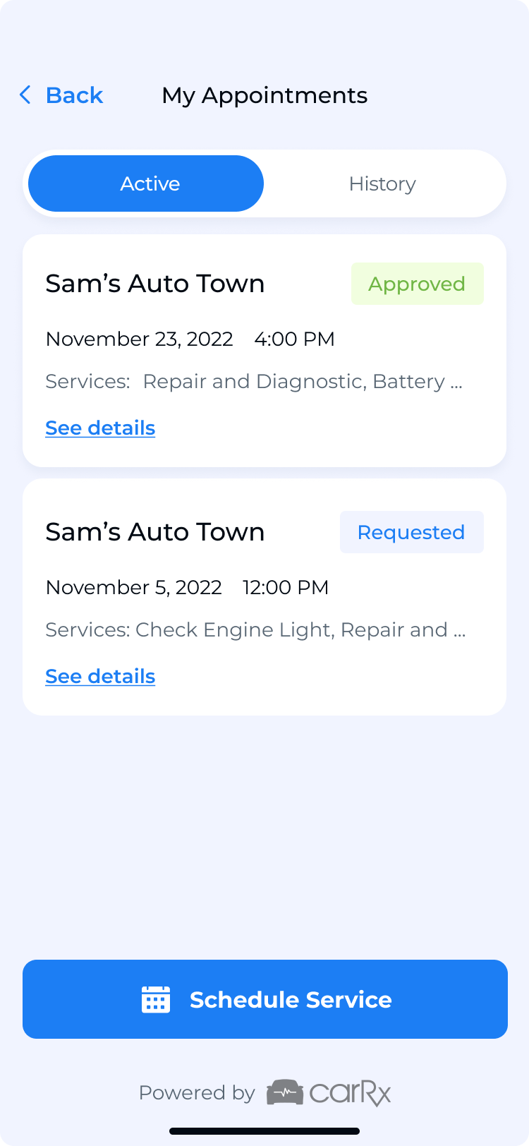 CarRx Mobile App