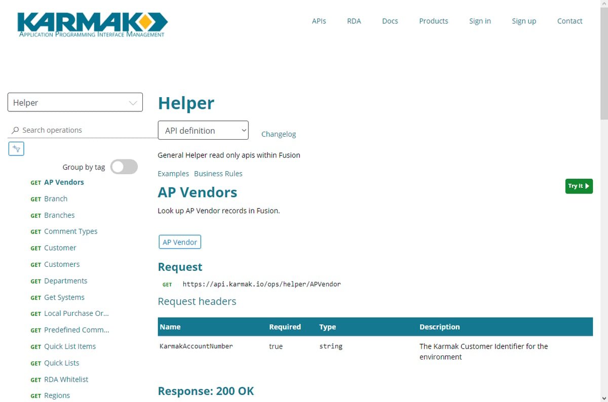 Karmak API List